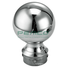 Pj-C296-3 Diameter 38.1 50.4Mm Decorative Punching Handrail Ball Top Stainless Steel Stair Railing Ball Base
